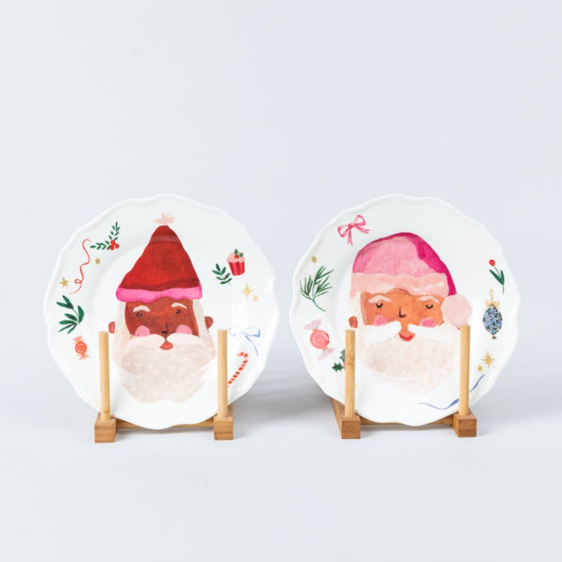 Spread the holiday cheer with the Fancy Christmas Collection Plates! Ideal for festive dinner parties, these plates boast a merry aesthetic that adds a whimsical touch to any merry meal. Perfect for stuffing with your favorite festive dishes! (Yuletide grub, anyone?) So break out the eggnog and start the celebrations. 'Tis the season for Fancy Christmas Collection Plates! ChocolateSanta
