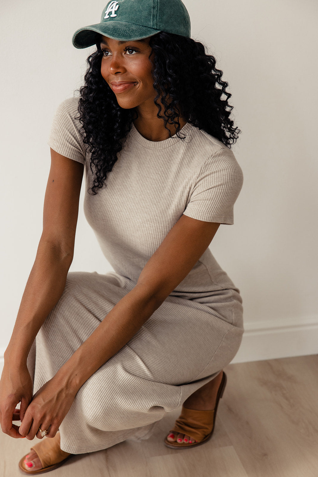 Glimpse of Us Ribbed Midi