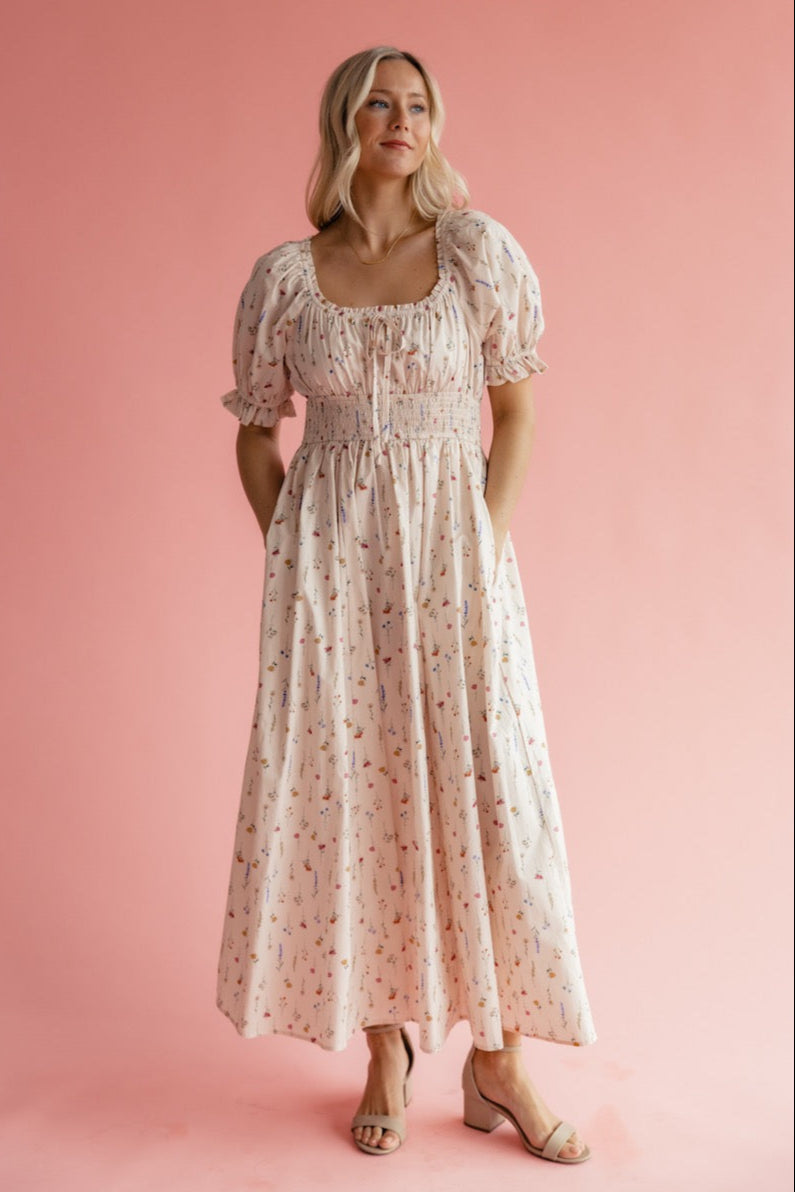 Hyacinth Floral Maxi