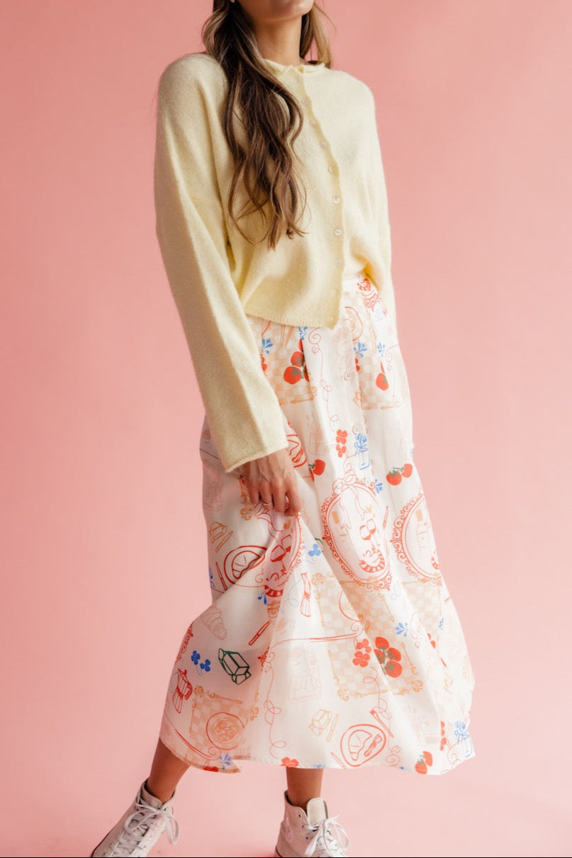 C’est La Vie Printed Skirt