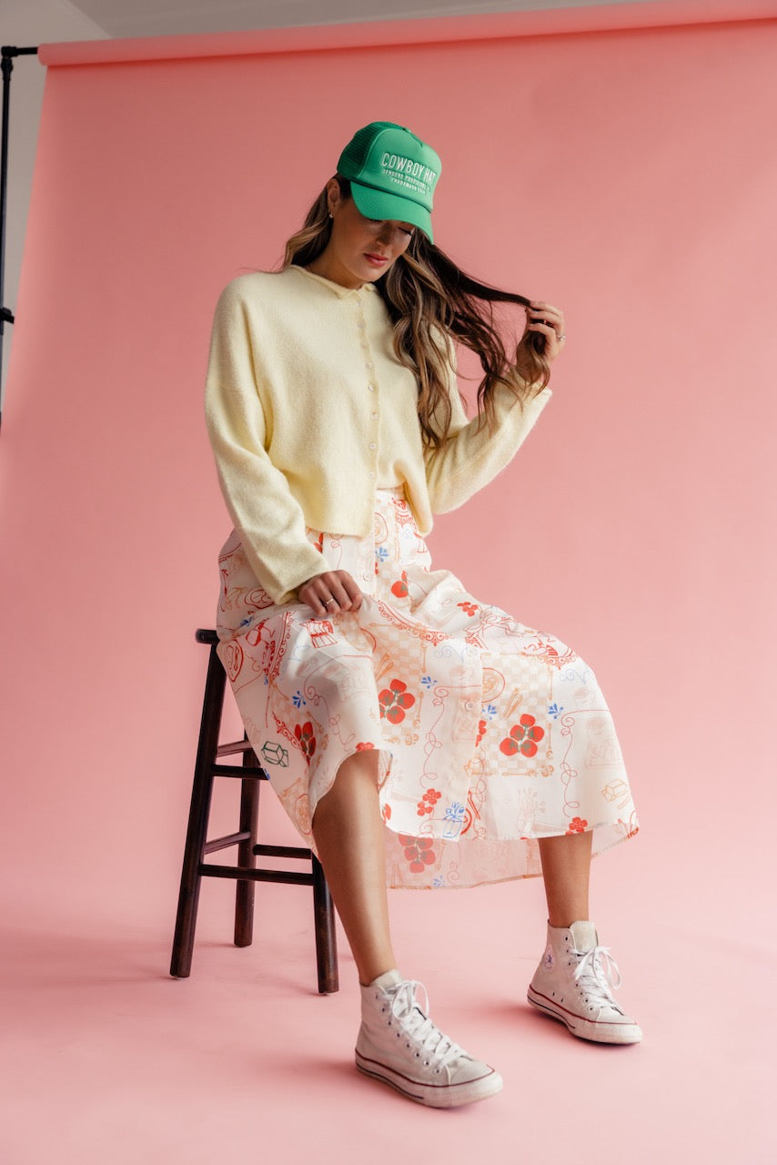 C’est La Vie Printed Skirt