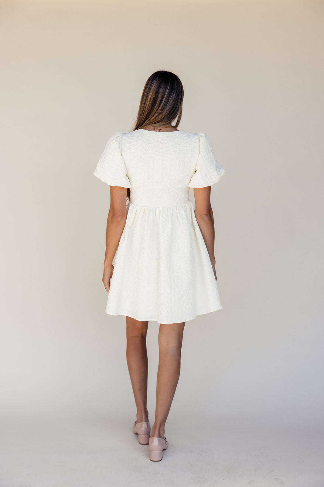 Izzie Textured Bow Dress
