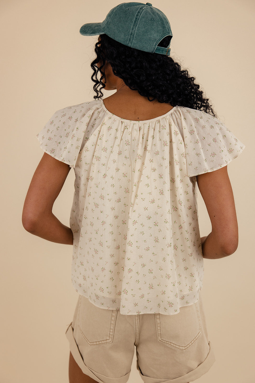 Maria Flutter Sleeve Blouse
