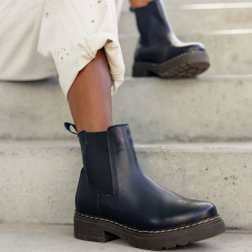Obsessed is not the right word, but my world now revolves around the new and improved Flika Chelsea Boots! With a durable, classic design, top grain leather, and easy slip-on fit, these boots are just as comfy as they are cute. The Flika Boots will make any outfit perfect in a matter of seconds!

Pair with your favorite socks for a trendy look you'll be wearing year-round! Black