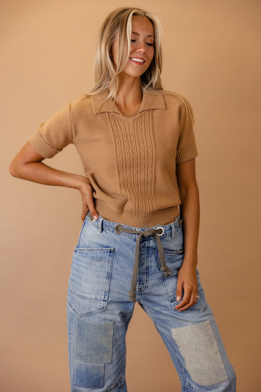 Edwards Cable Knit Blouse