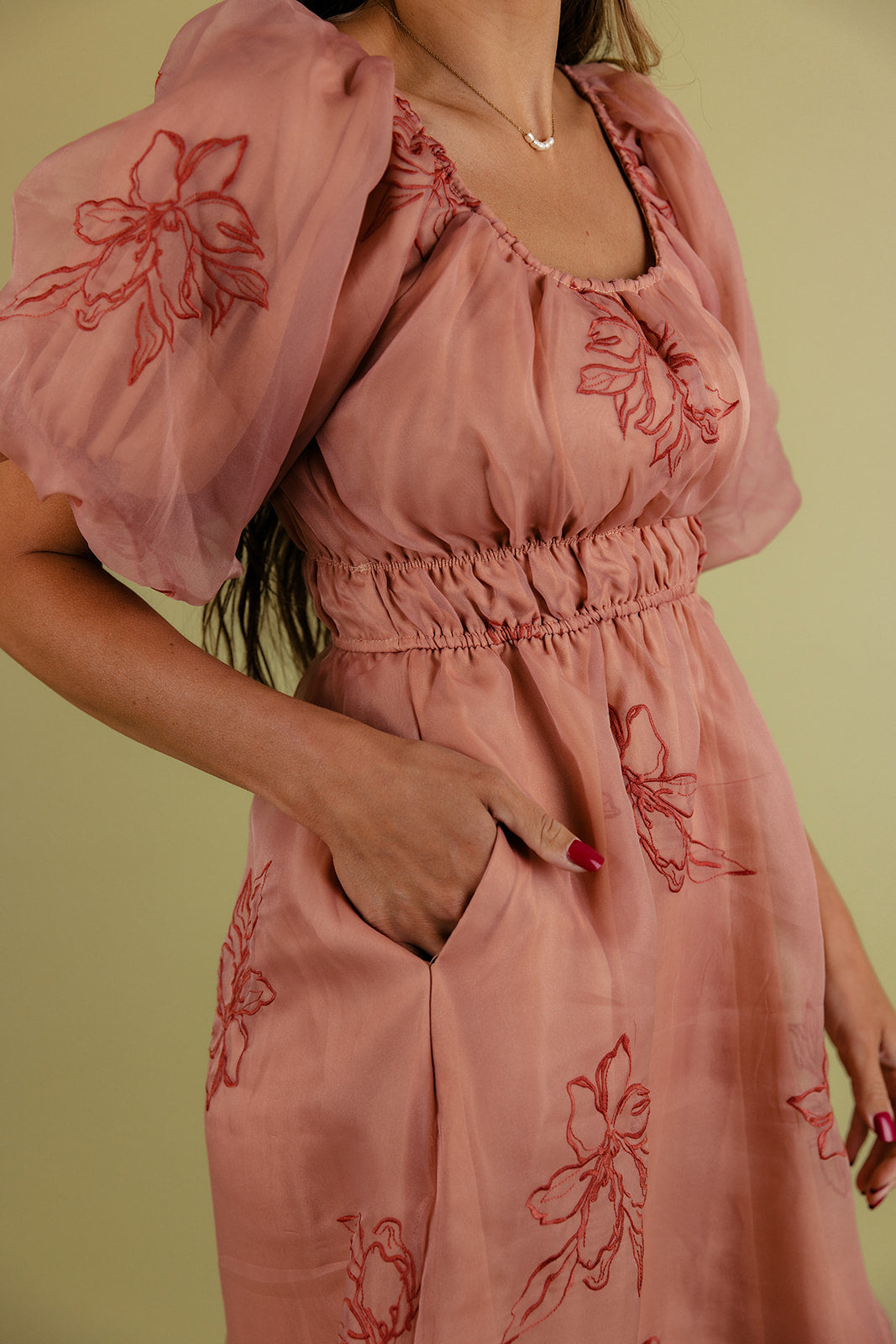Priscilla Puff Sleeve Dress