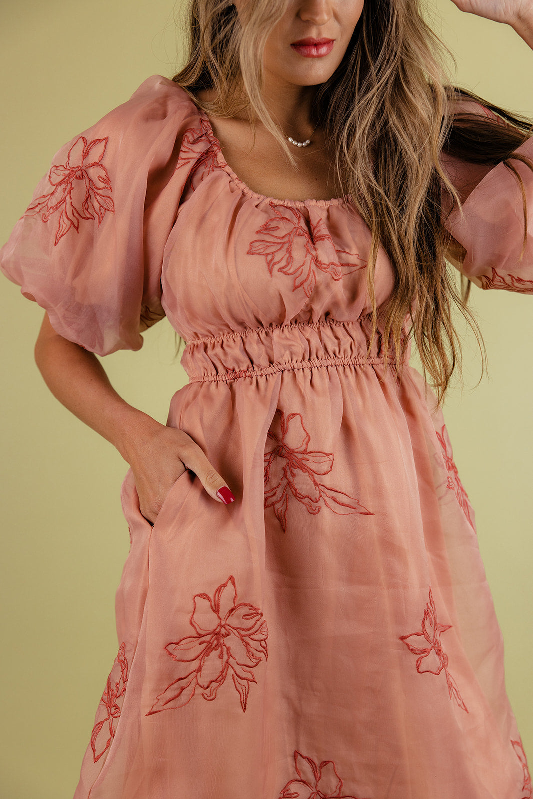 Priscilla Puff Sleeve Dress