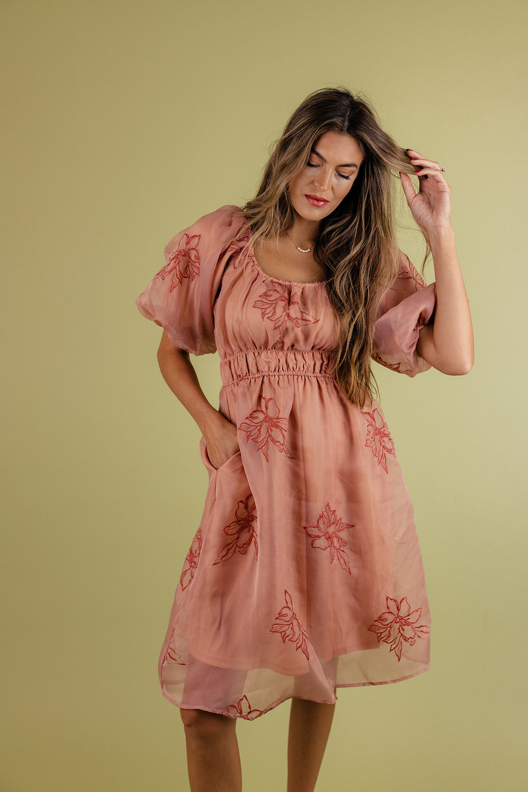 Priscilla Puff Sleeve Dress