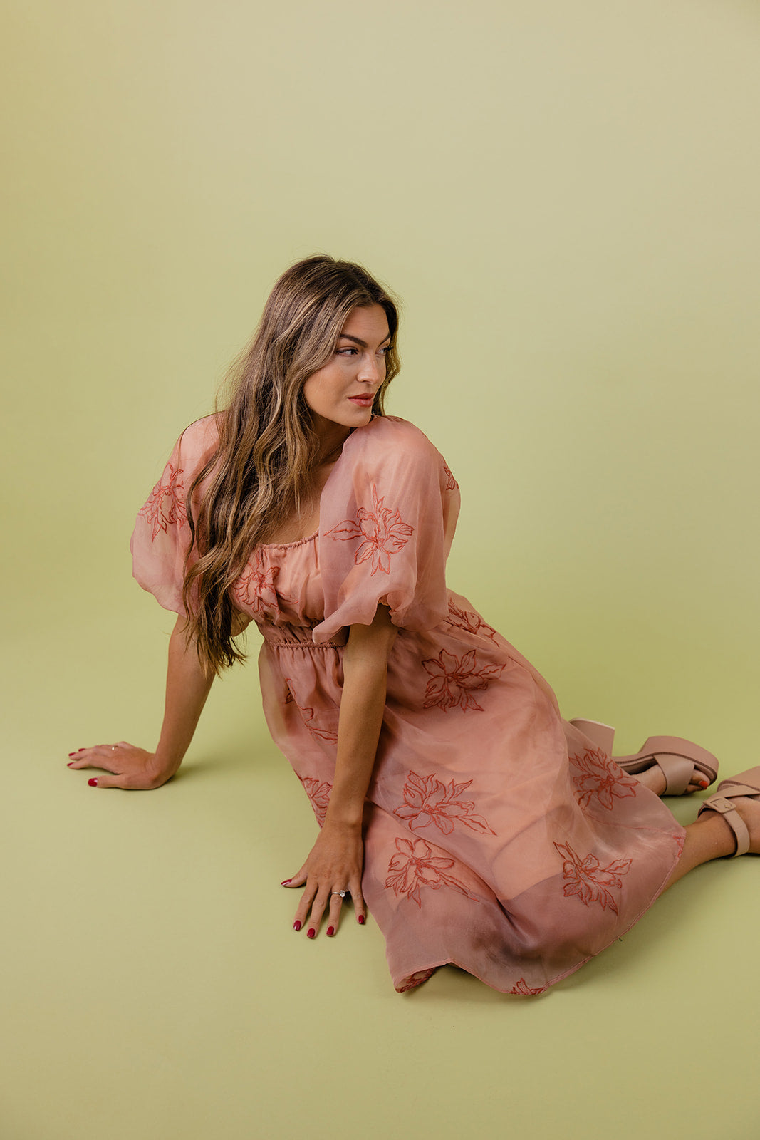 Priscilla Puff Sleeve Dress