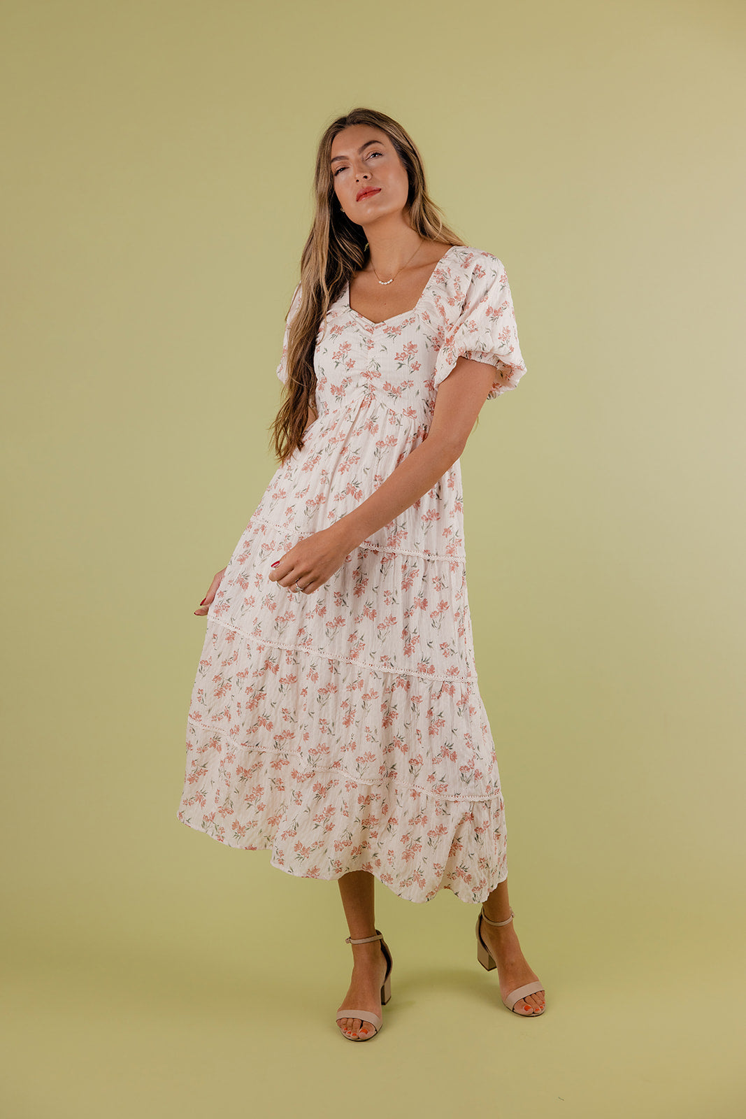 Serenity Floral Tiered Dress