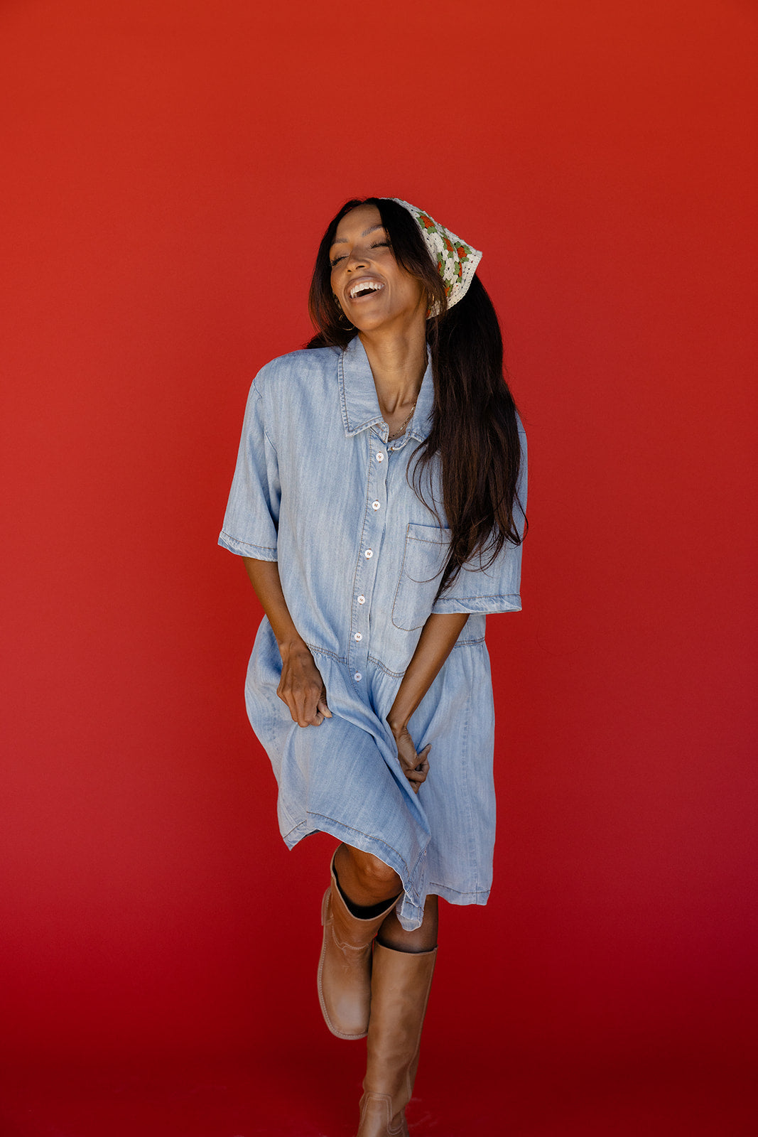 Tornado Alley Denim Dress