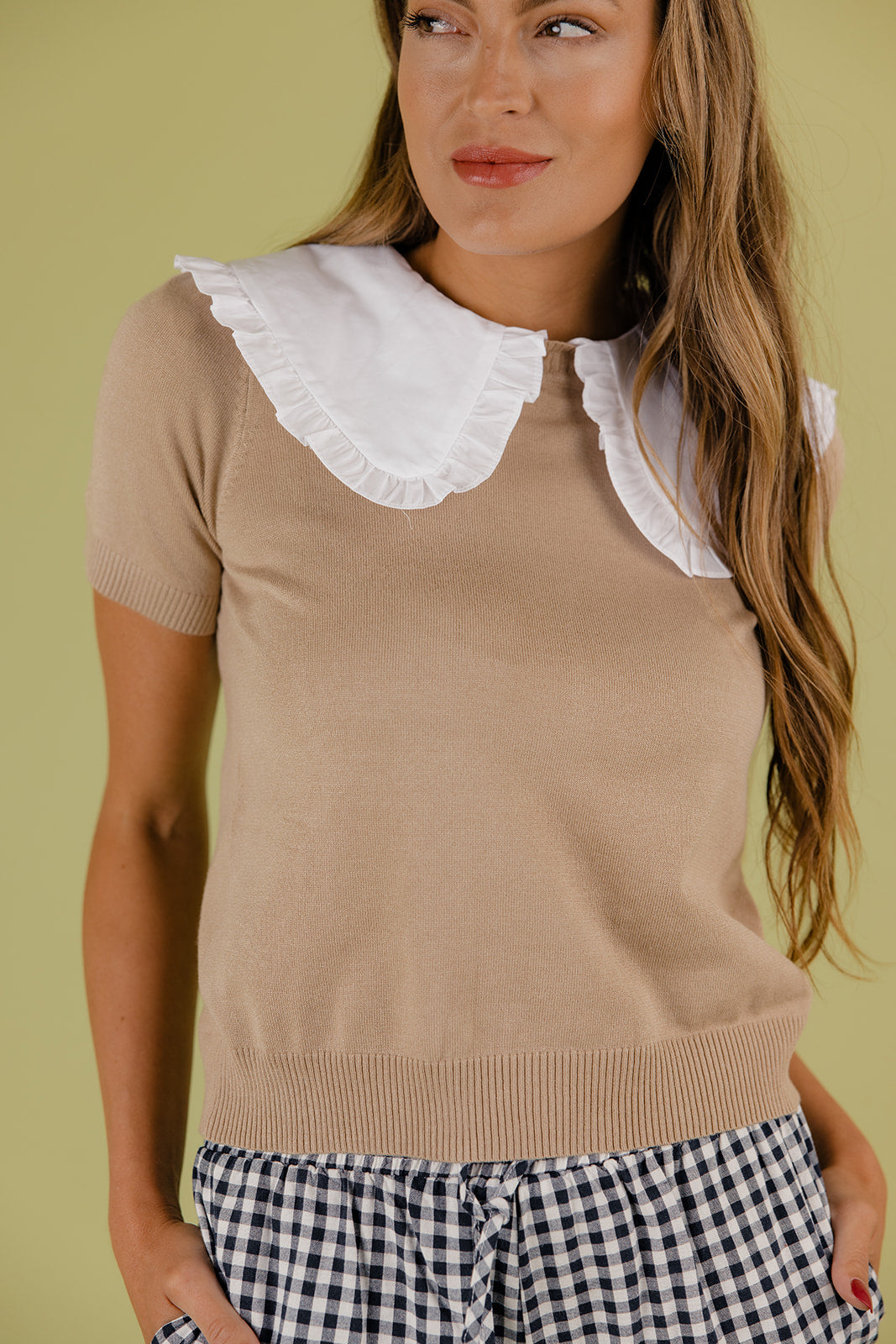 For Life Collar Sweater Top