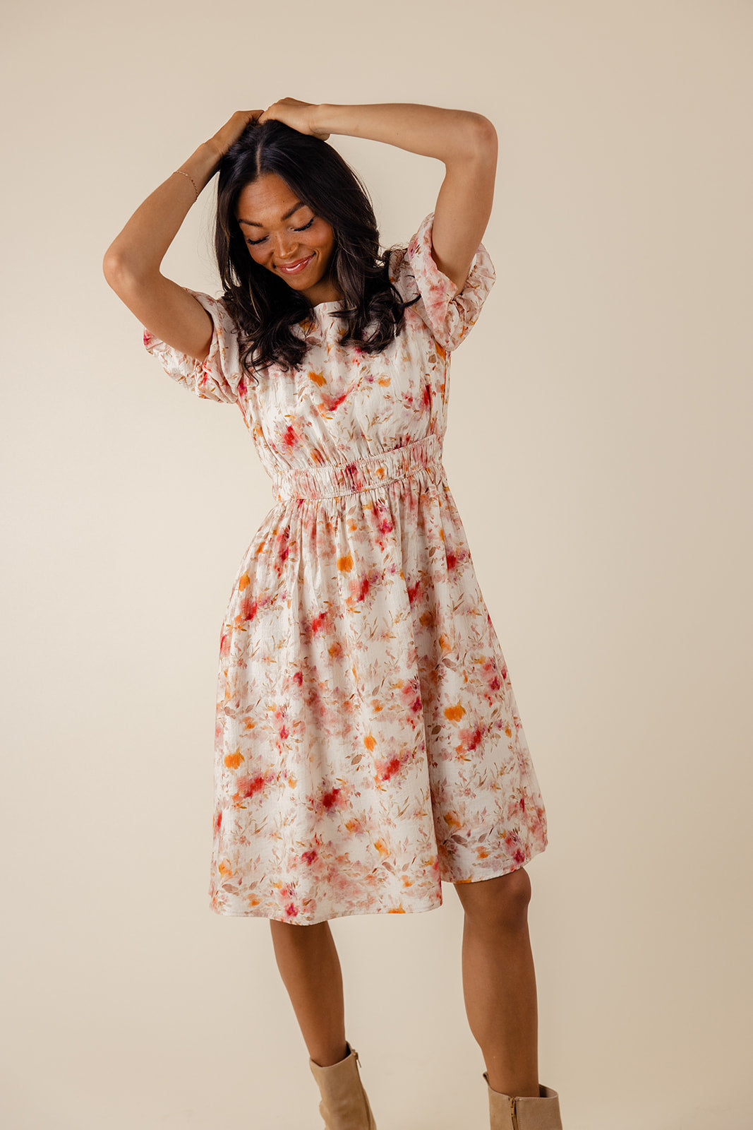 Hestia Puff Sleeve Dress
