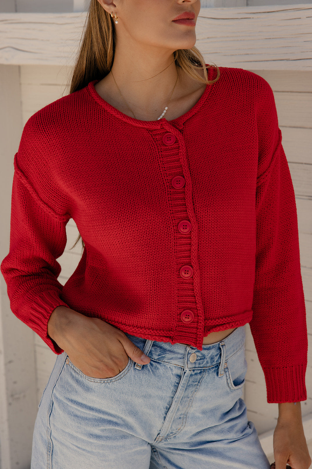 Rekindled Flames Cropped Cardigan