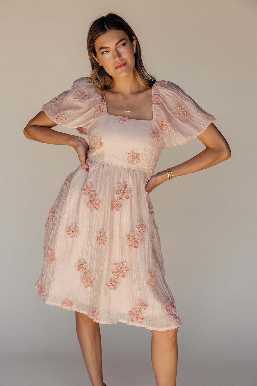 My Heart is Yours Square Neck Dress