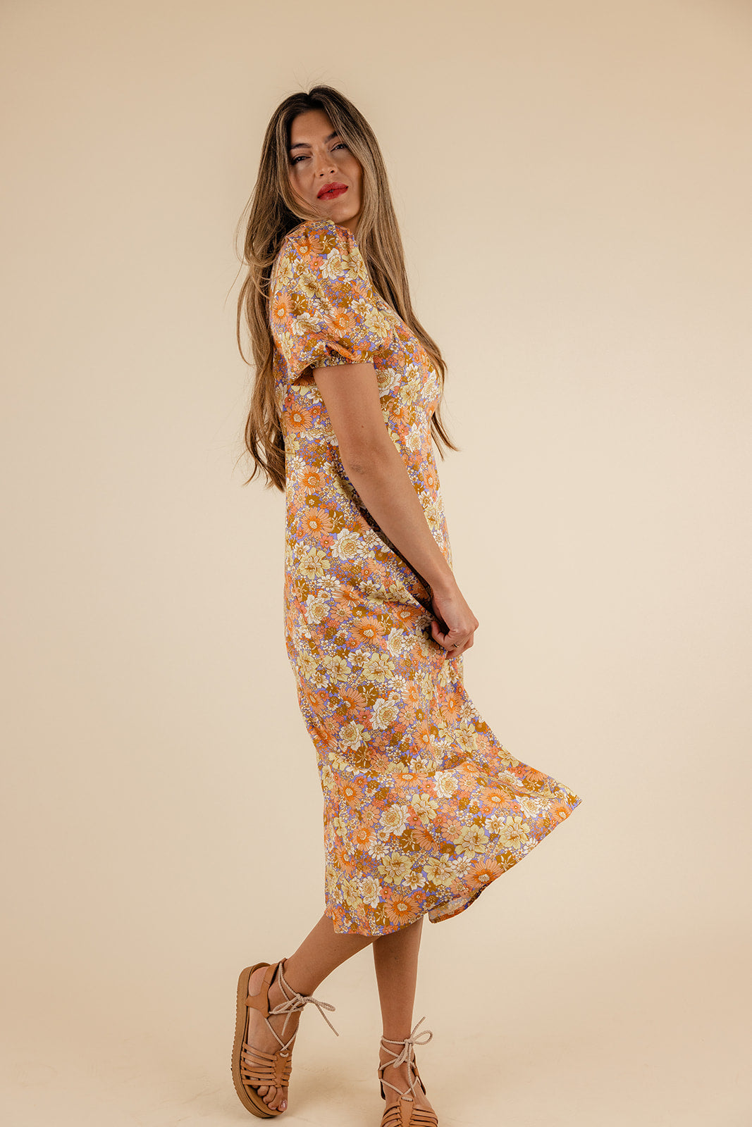 Boogie Down Puff Sleeve Dress