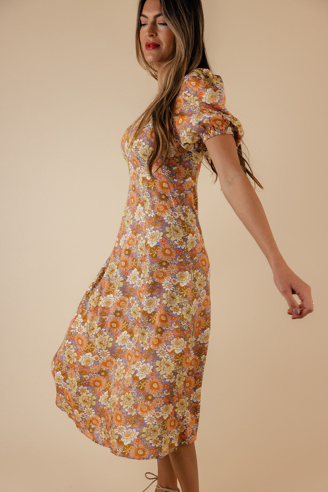 Boogie Down Puff Sleeve Dress