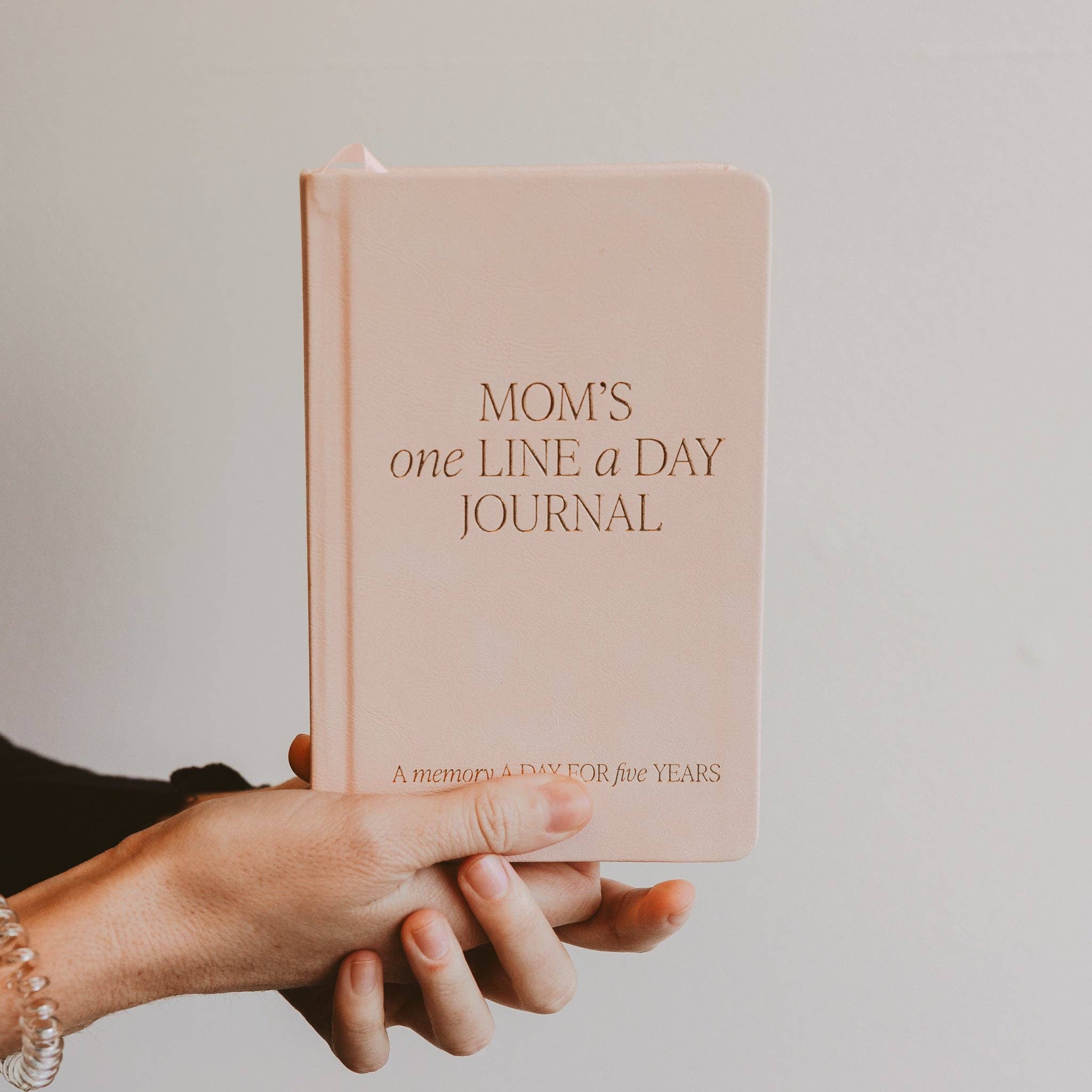 Mom's One Line A Day Leather Journal 