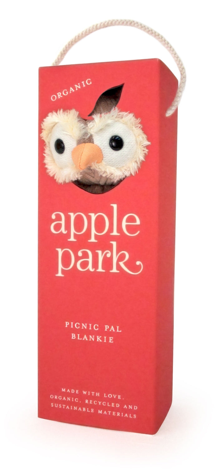 Meet your little one's new best friend, the Owl Blankie from Apple Park's Picnic Pal Collection. This Security/Cuddle Blanket is designed for ultimate comfort and companionship, making it an essential addition to any baby's collection.