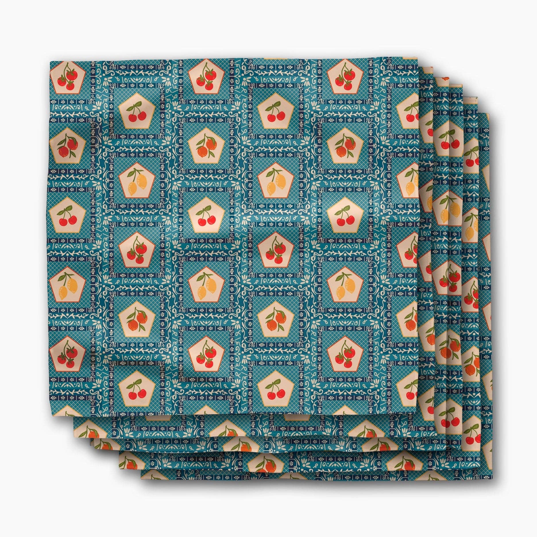 Italian Tiles Dinner Napkins
