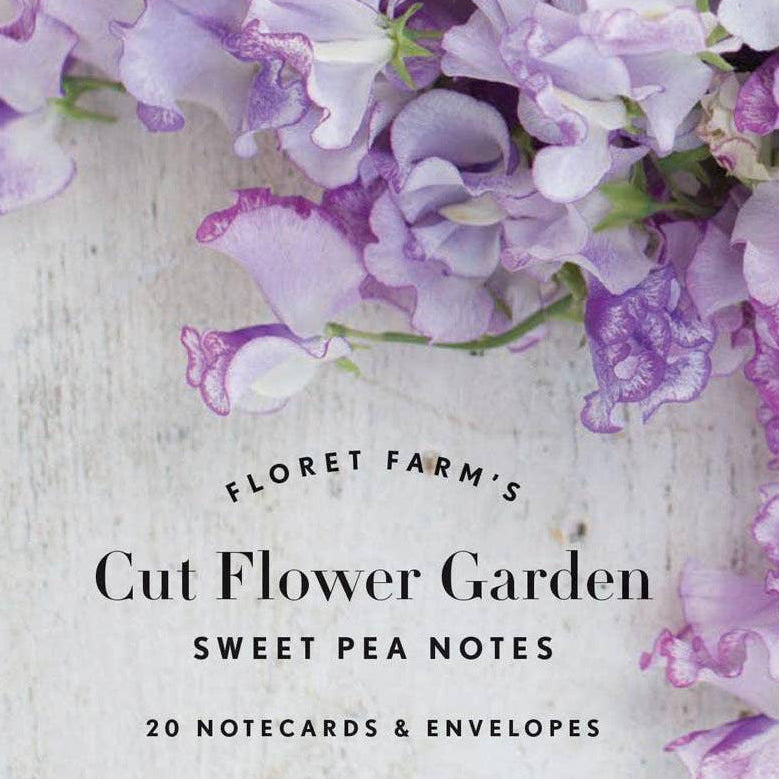The lush beauty of Floret Flower Farm is captured in these beautiful cards featuring photographs of glorious sweet pea blooms. Perfect for a lovely birthday greeting, a thoughtful thank-you, or a cheerful hello, these garden-fresh cards are sure to brighten any recipient's day.