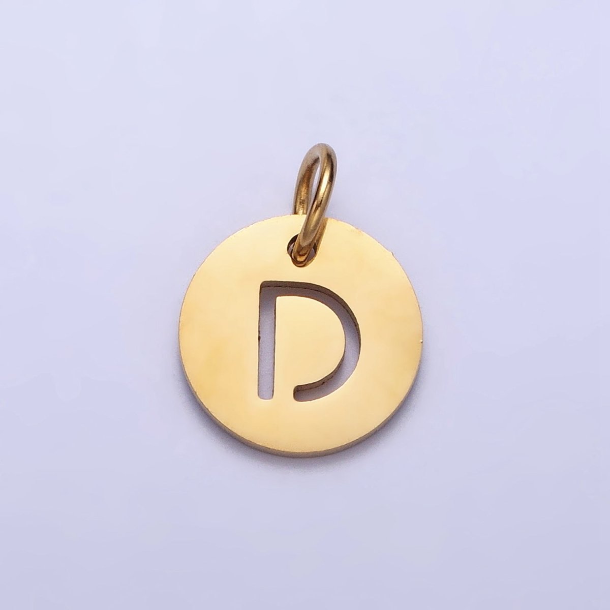 Round Initial Cut-out Charm