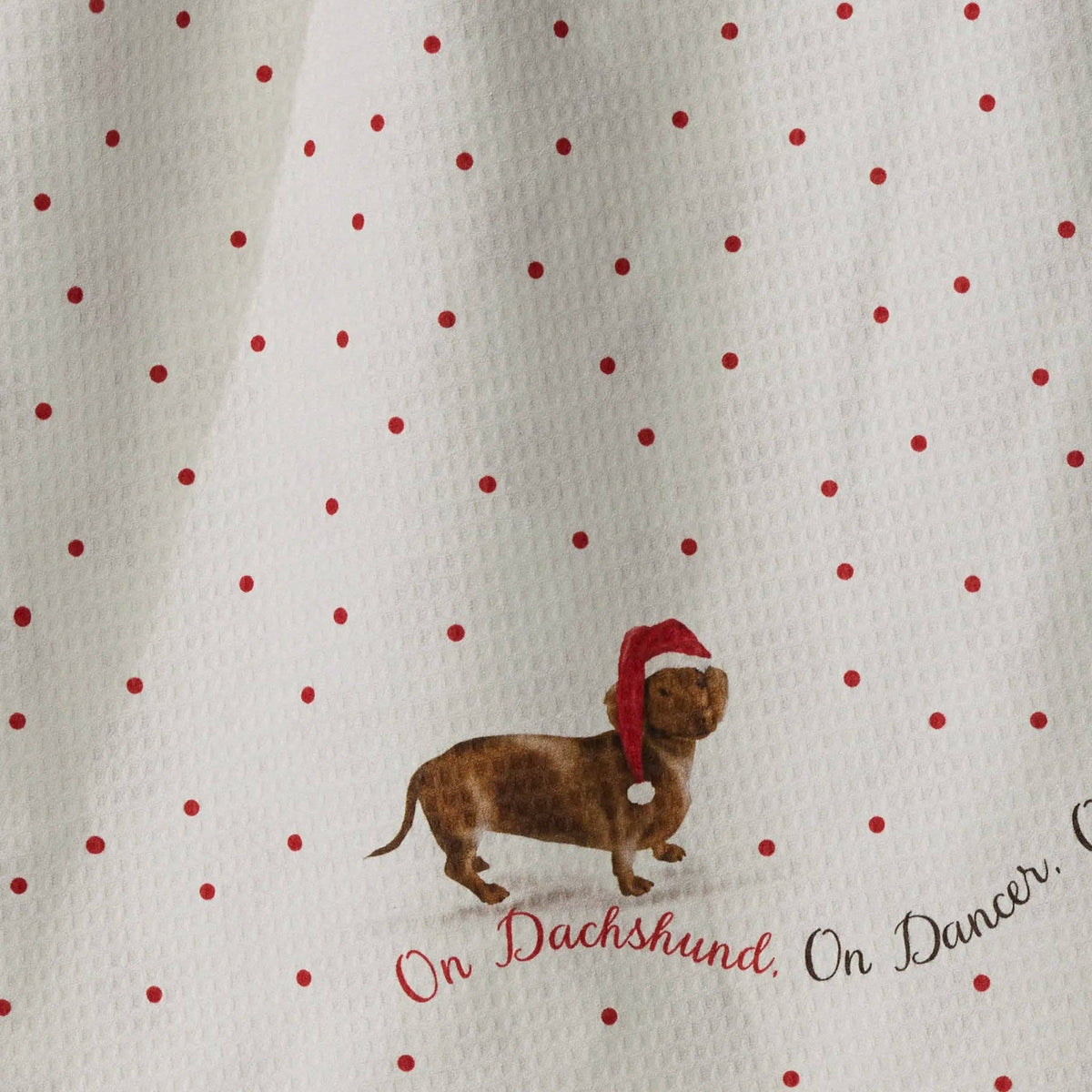 Dachshund Dash Luxe Kitchen Towel