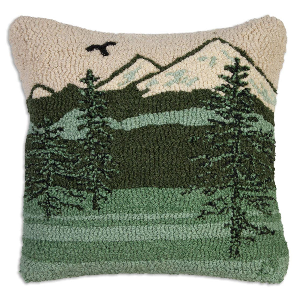 Feel like you're hitting the slopes without ever leaving your living room with the Apres Ski Winter Pillow! Cuddle up with this cozy pillow and get ready for a wild ride. It's the perfect way to show off your love of winter sports, even when you don't hit the slopes. So grab your snowboard and your popcorn, and let the mountains come to you!     Description  100% natural wool  100% cotton velvet backing  Includes polyester insert, zipper closure   Size  18" x 18"