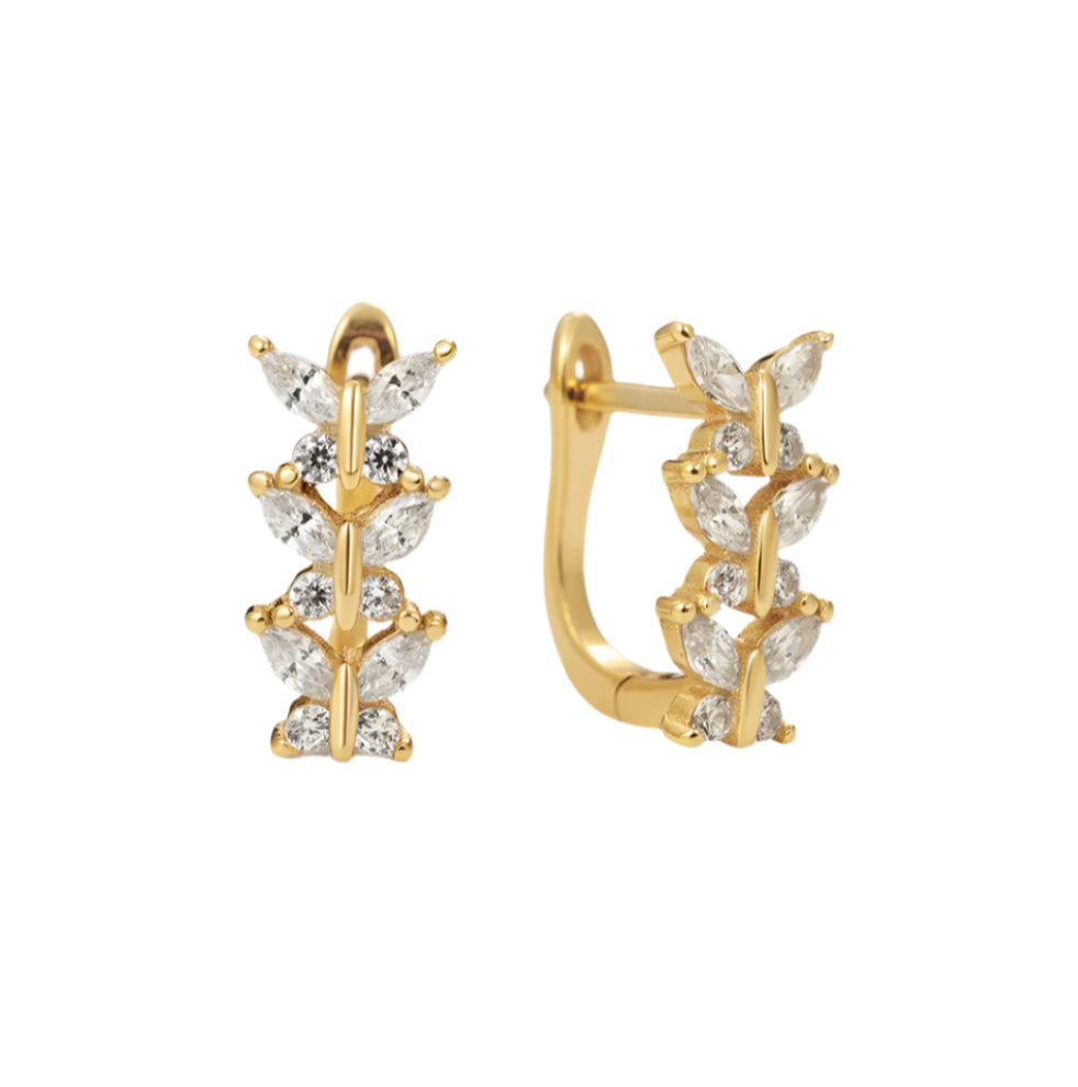 Monarch Huggie Hoop Earrings