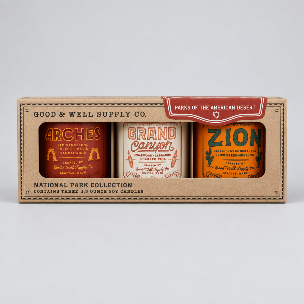 National Parks of the American Desert Mini Candle Gift Set