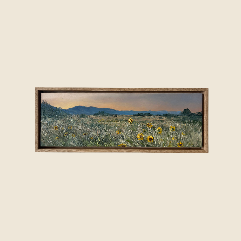 Wasatch Mountains and Sunflowers - Original Painting - Flourish Art Show