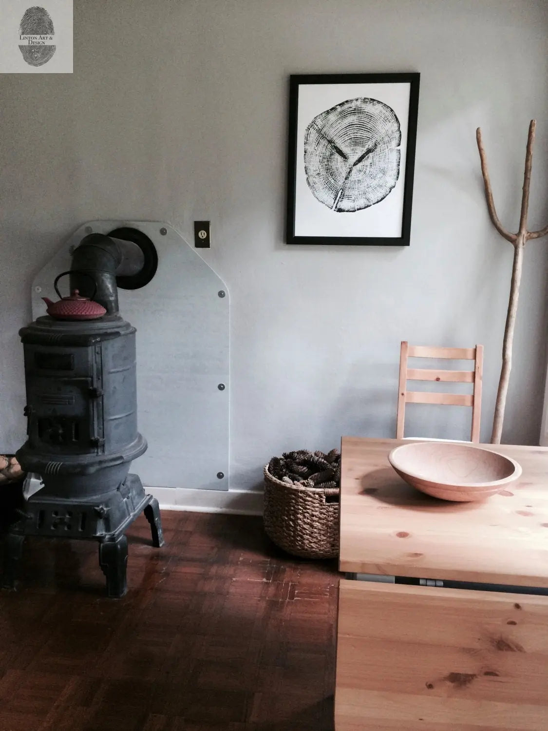 Alaska Cedar, Alaska Art, Denali, Shabby Tree, Tree Ring Print, Forager