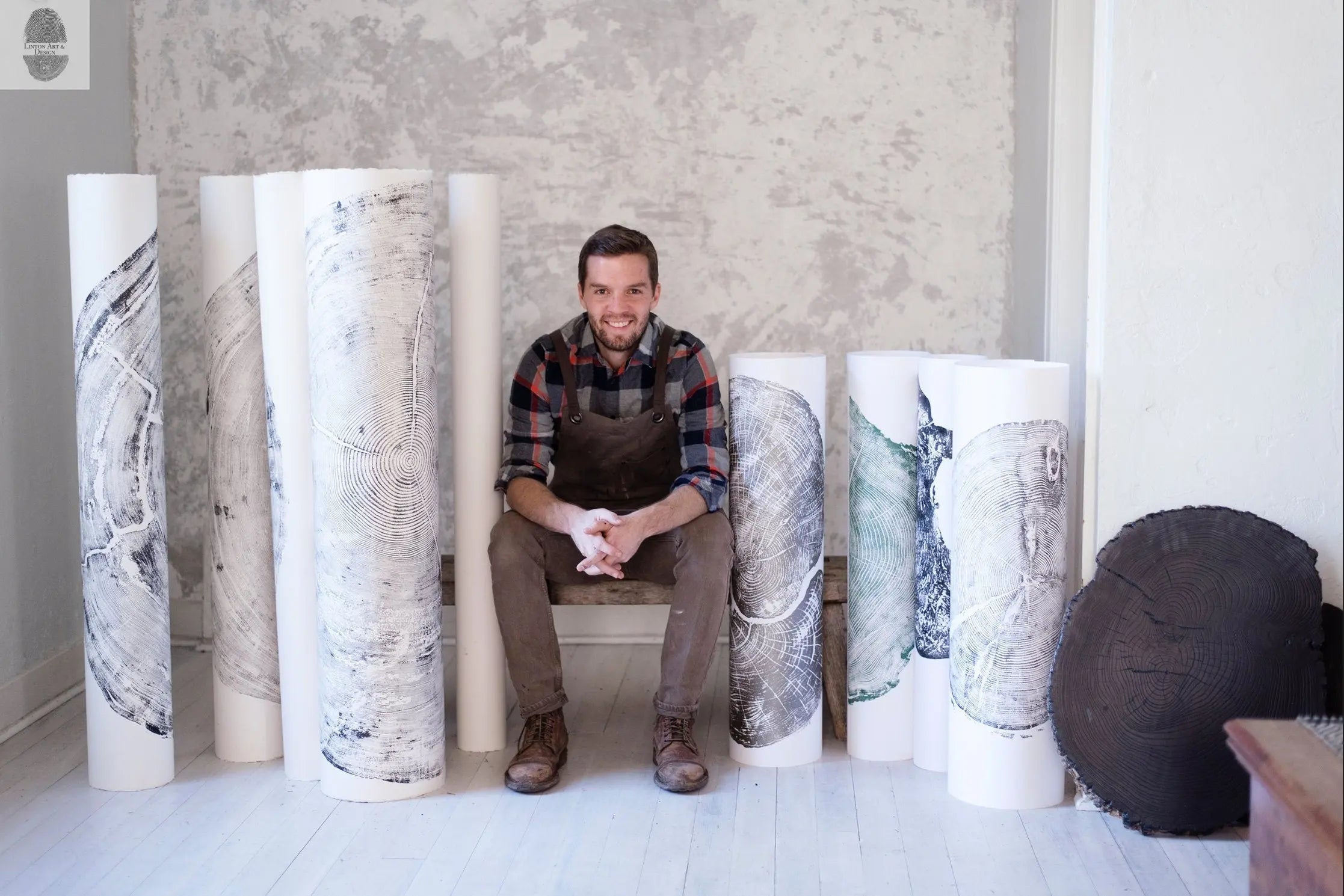 Alaska Cedar, Alaska Art, Denali, Shabby Tree, Tree Ring Print, Forager