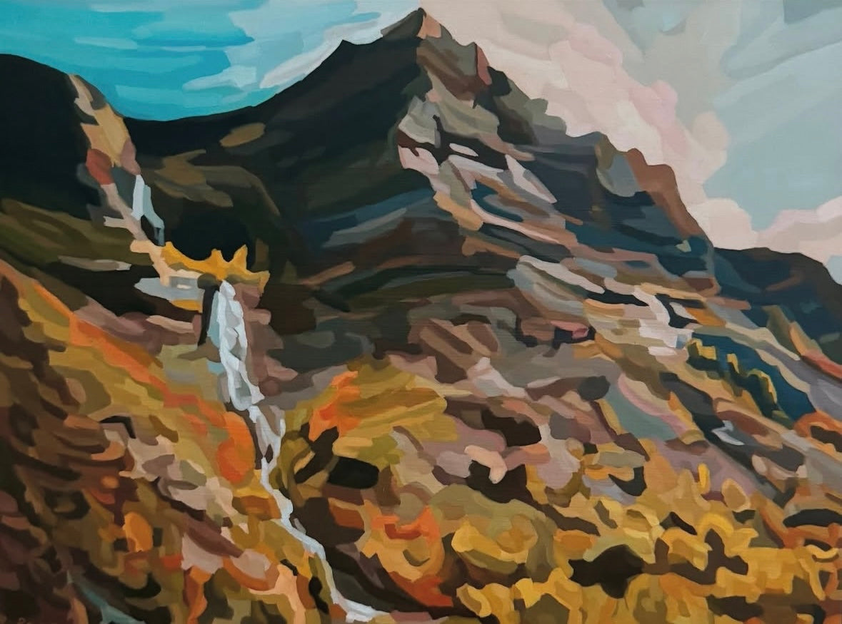 Bridal Veil Falls - Original Painting - Road Trip Art Show