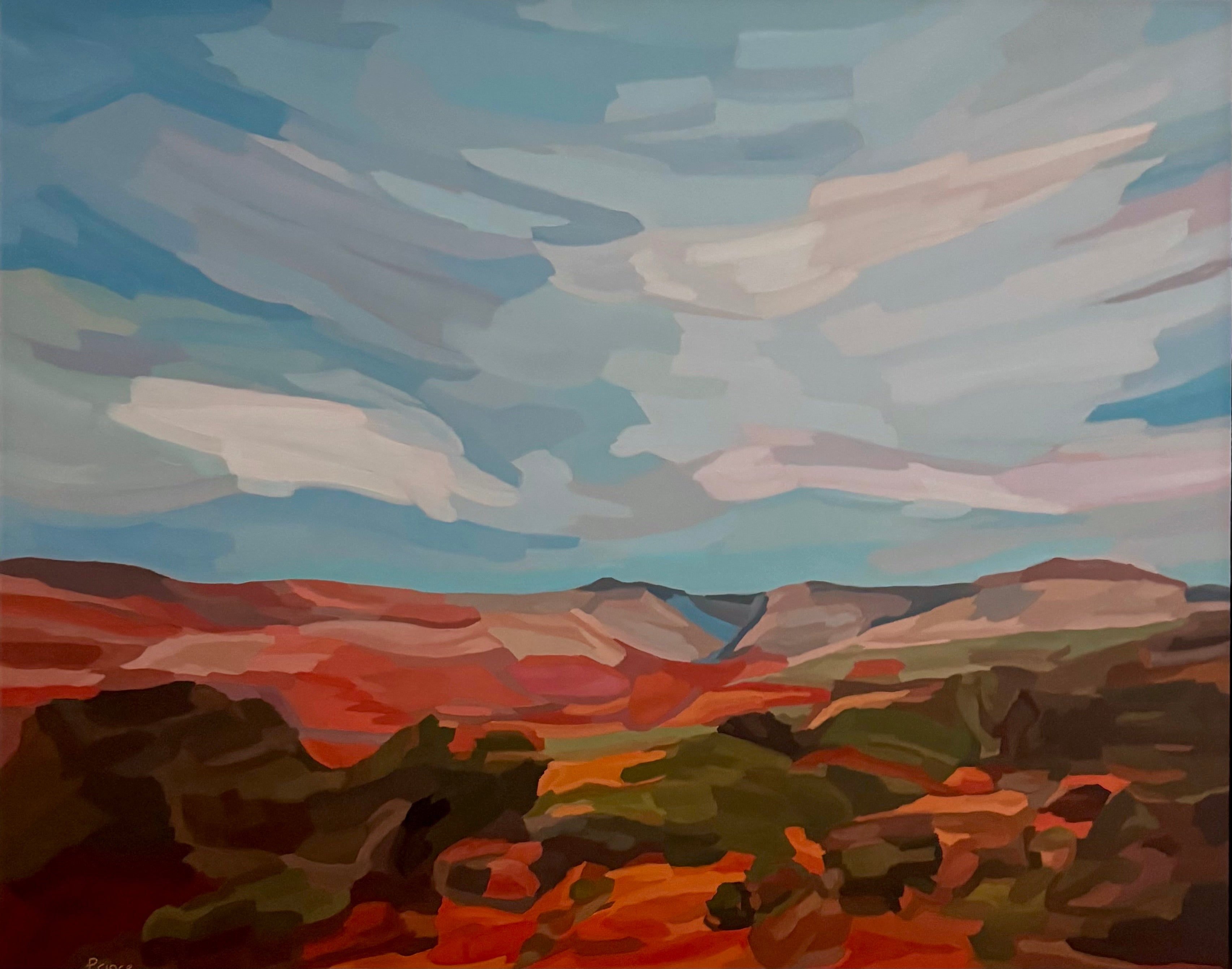 Cloudy Canyons - Original Painting - Road Trip Art Show