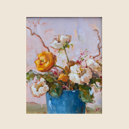 "Last Blooms" - Original Painting - Winter Solstice Art Show