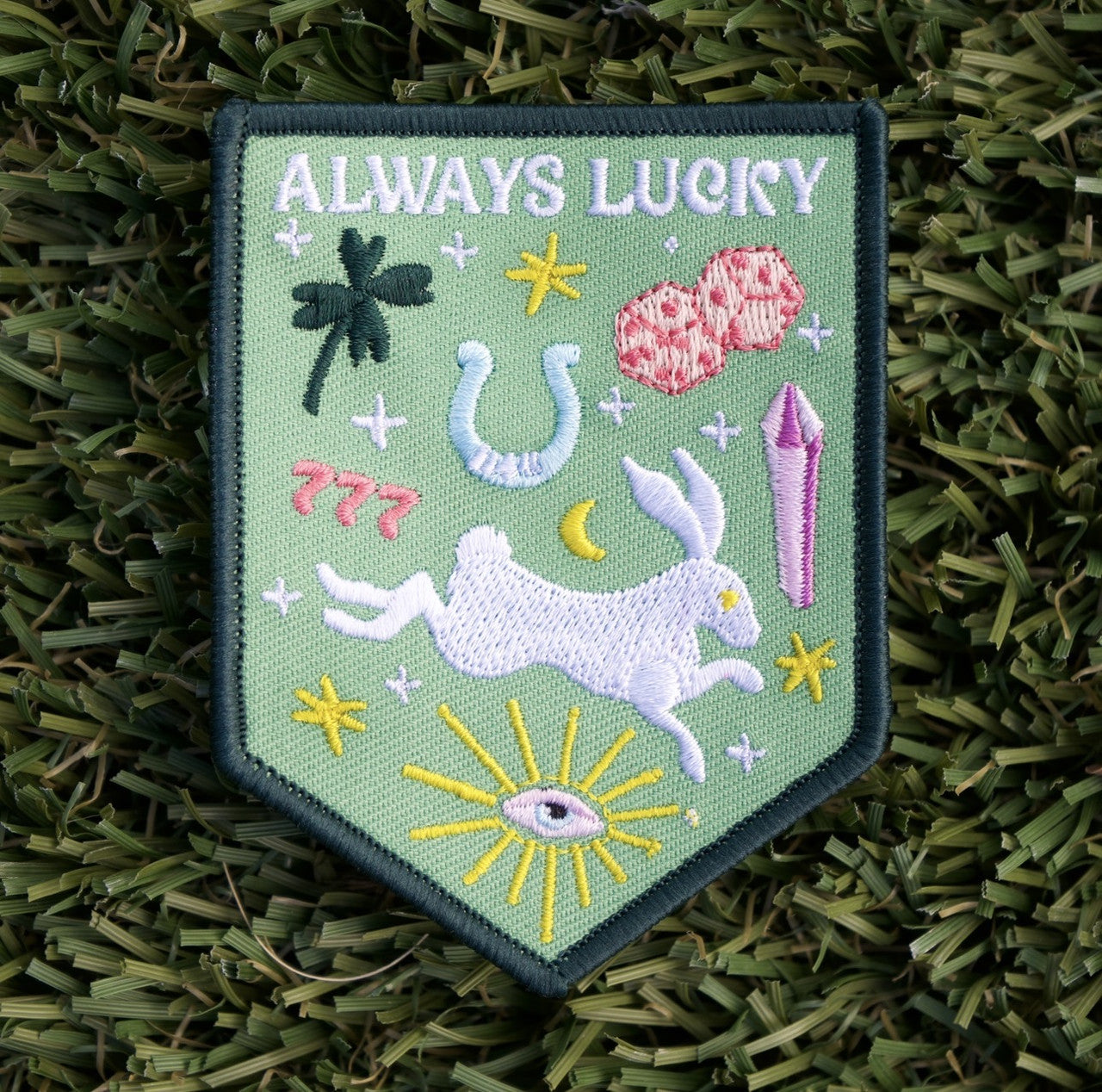 Always Lucky Embroidered Patch