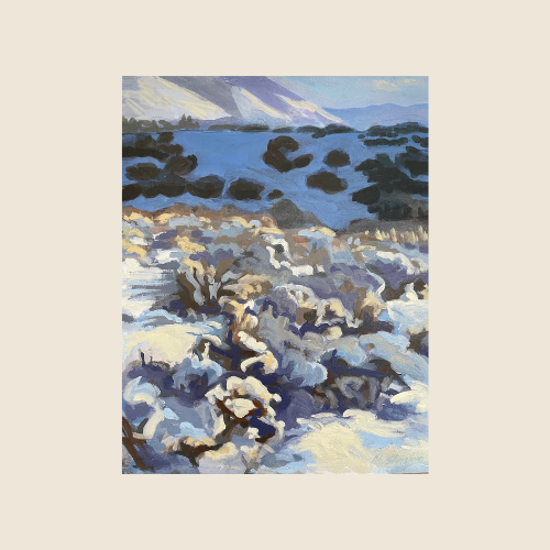 "Snow in Dimple Dale" - Original Painting - Winter Solstice Art Show