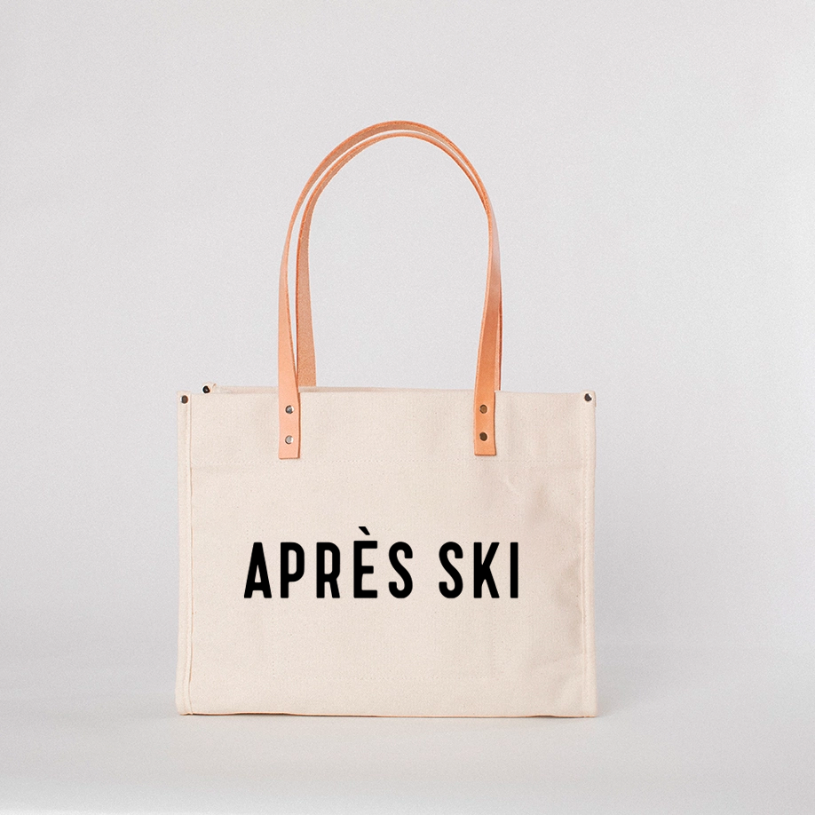 Canvas top ski bag