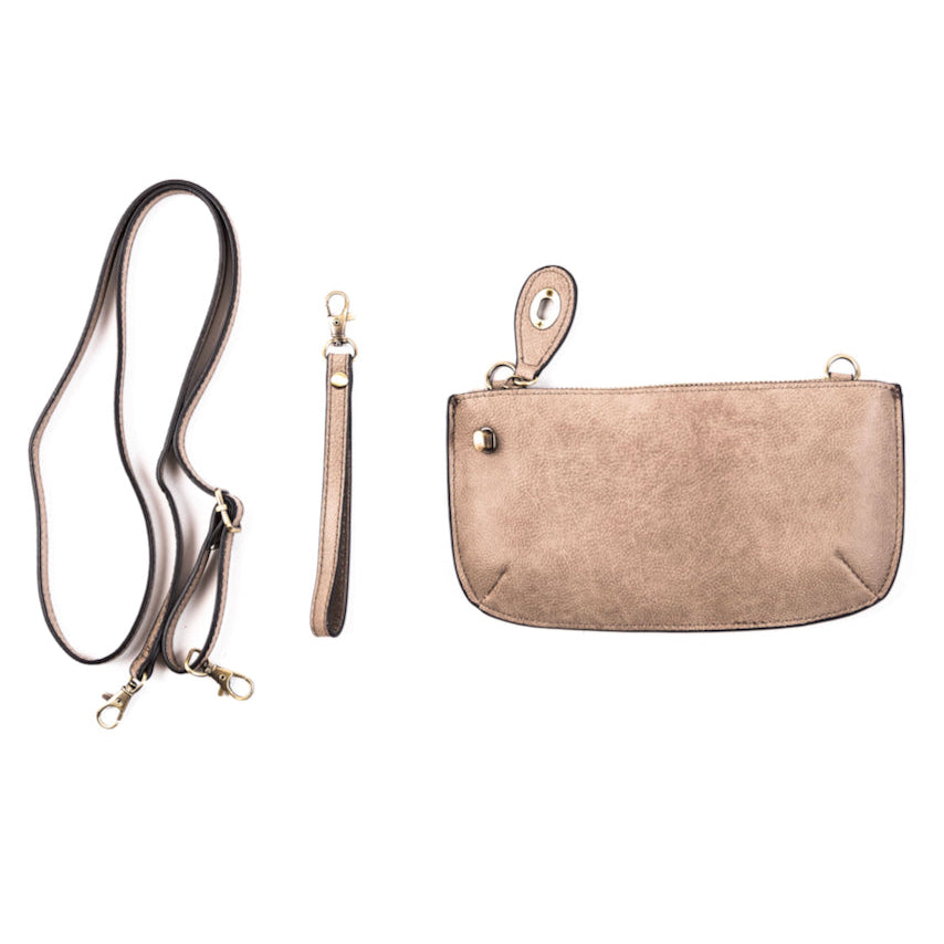 The Uptown Messenger Purse is perfection in a handbag! This versatile piece can be used as an adjustable cross-body bag, wristlet, or a simple wallet, making it the perfect finishing touch to any night out. A zippered top and rotating clasp closure are timeless elements that will make this the most functional purse you'll ever own!