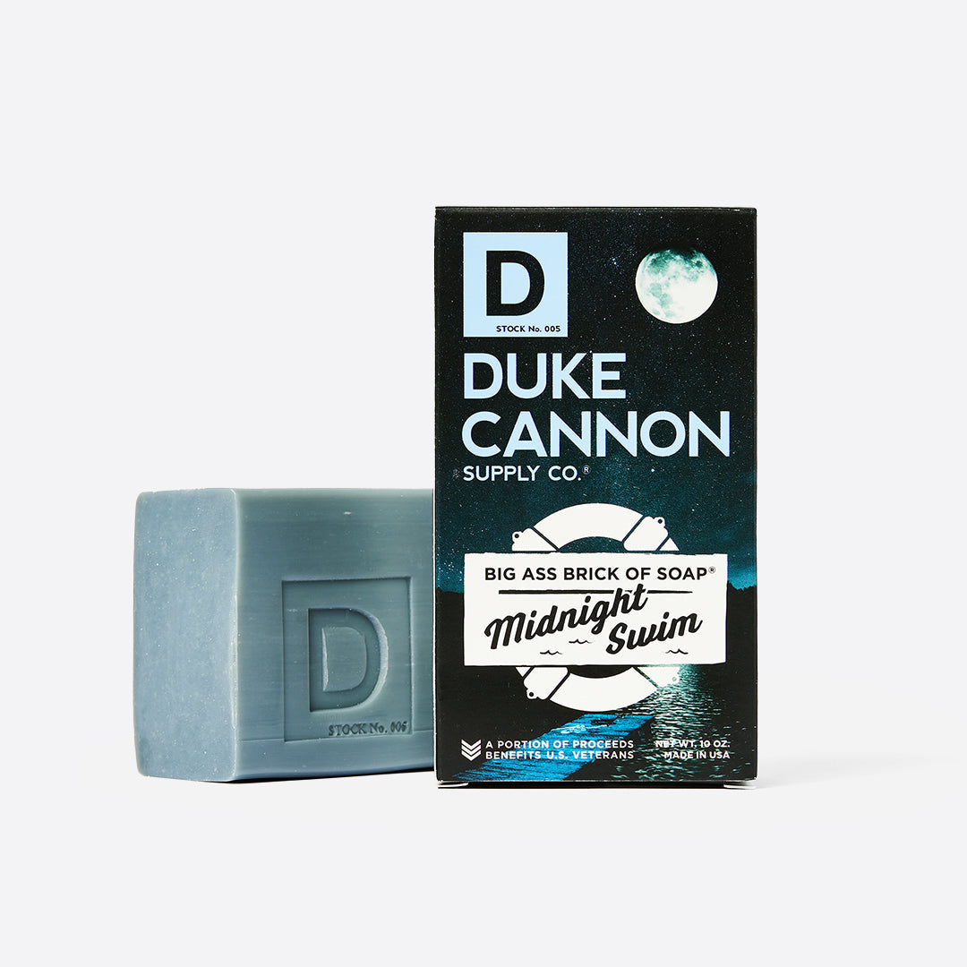 Duke Cannon has never taken a “refreshing dip” in the hot tub of the Best Value Motel near O’Hare, and he won’t be going down the community waterslide this Saturday. No, Duke Cannon’s idea of aquatic refreshment is a moonlit cannonball into the crystal blue water of a remote forest lake.
