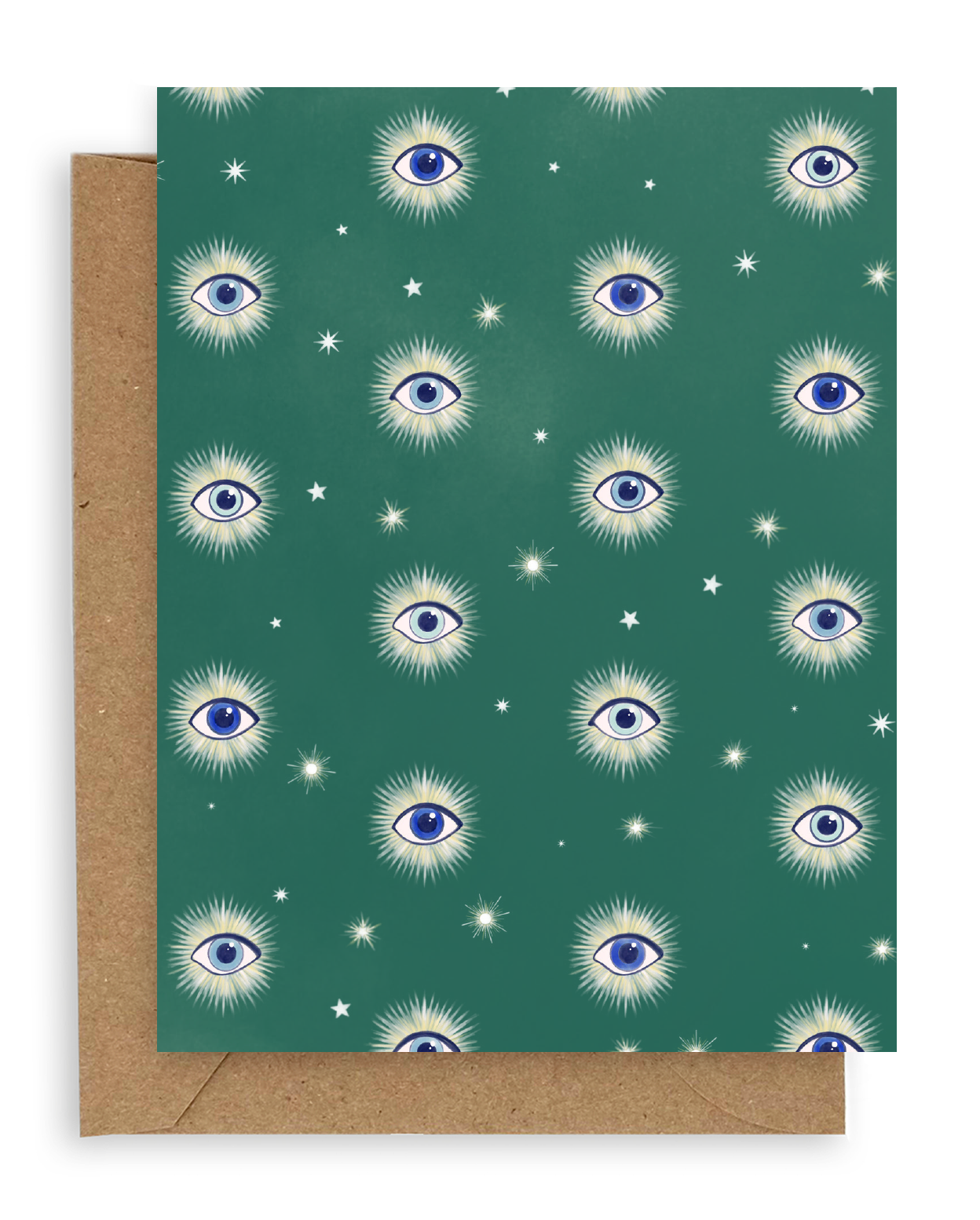 Spice up your gifting with our Cute Evil Eyes Greeting Card! Perfect for sending good vibes (or maybe a little mischief), this adorable card is sure to bring a smile to anyone's face. 