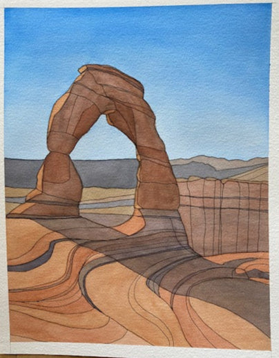 “Alone at the Top”  - Original Painting - Road Trip Art Show
