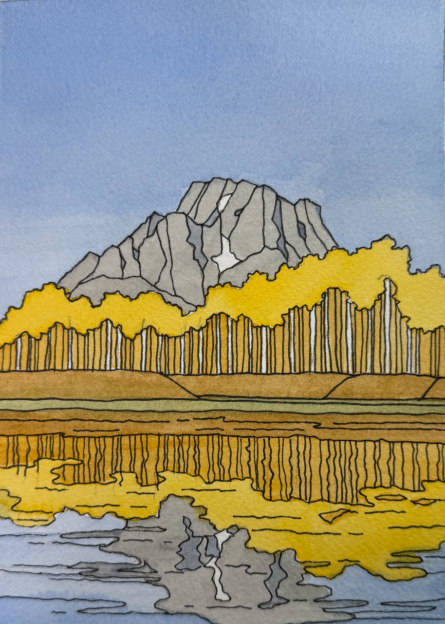 “Moran Reflection”  - Original Painting - Road Trip Art Show