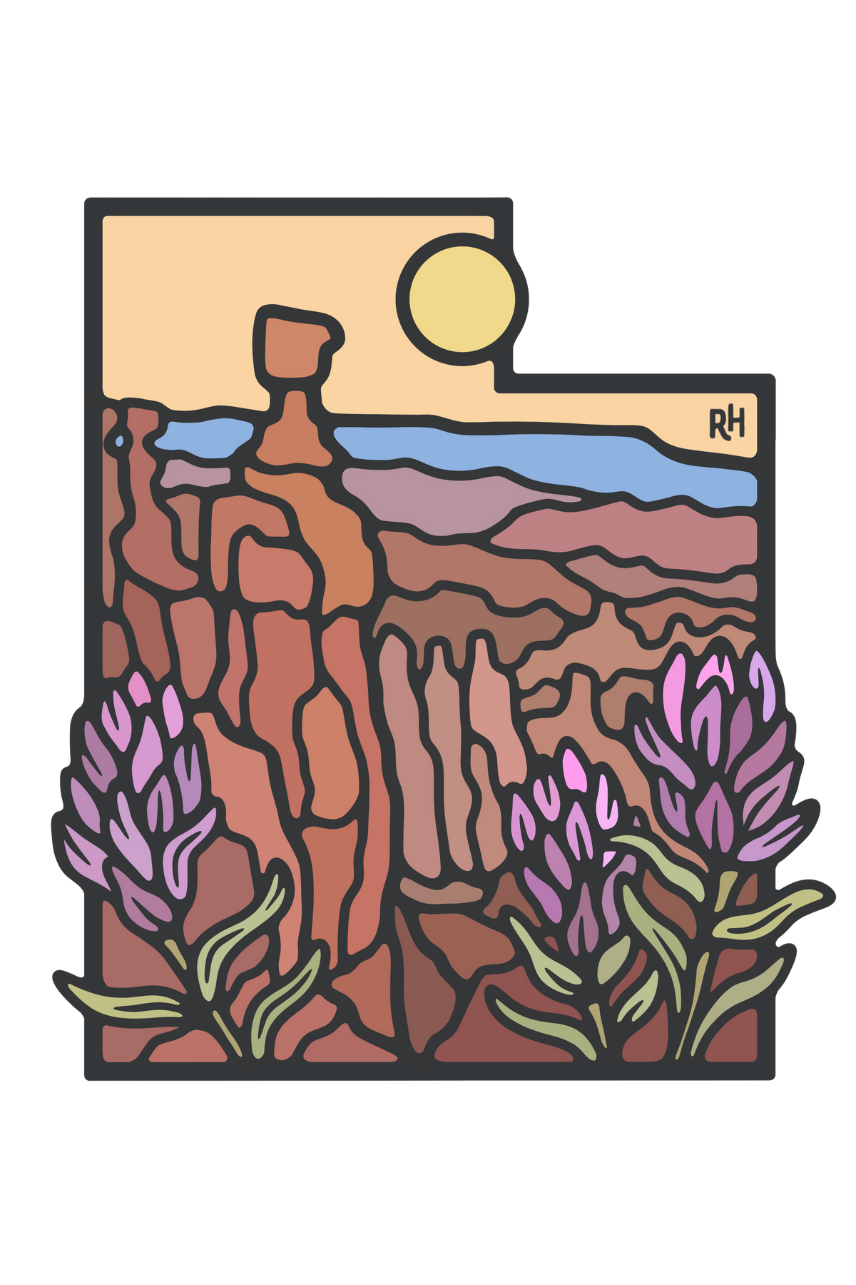 Bryce Canyon landscape in an utah shape! 