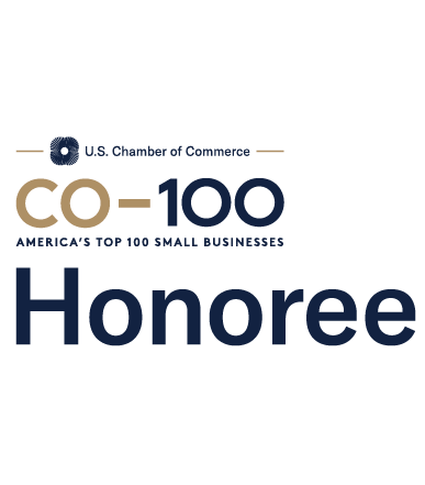 U.S. Chamber of Commerce CO-100 Honoree logo on a white background