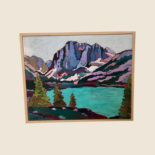 "Blue Lagoon" - Original Painting - Winter Solstice Art Show