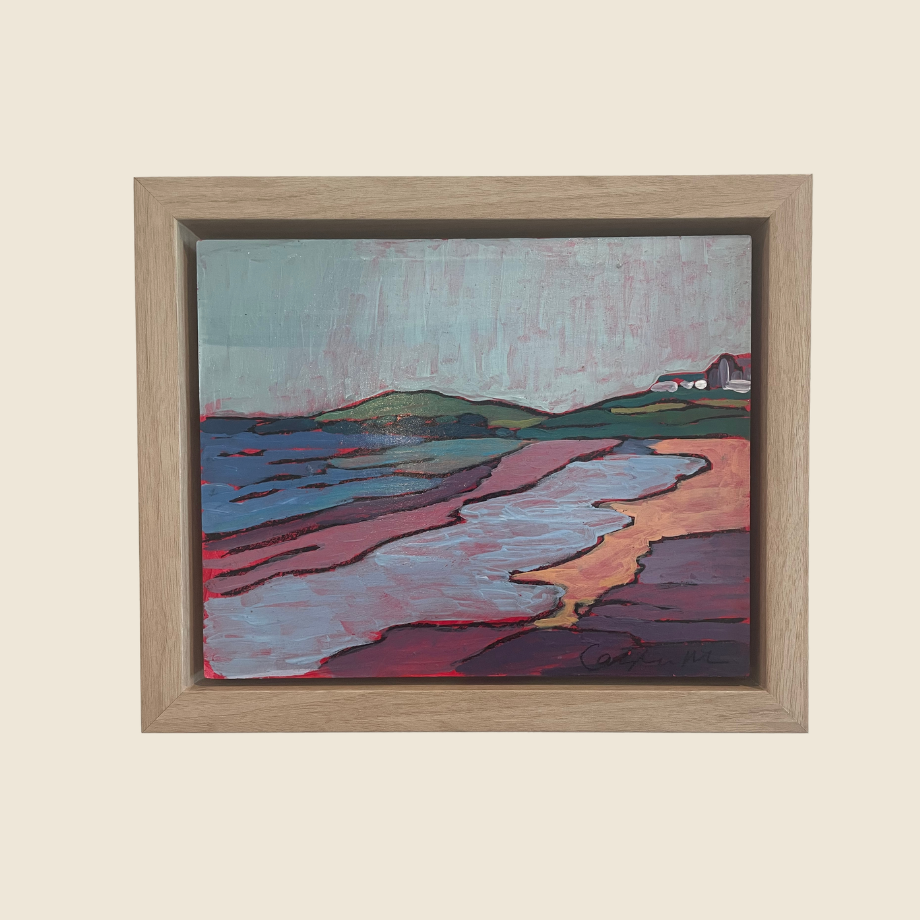Capture the charm of England's countryside with this original mixed media artwork. Hand-crafted on a cradled panel, this 10"x12" piece brings artistic character and wanderlust to any room. Perfect for art lovers and travel enthusiasts who appreciate unique, locally-made creations.&nbsp;