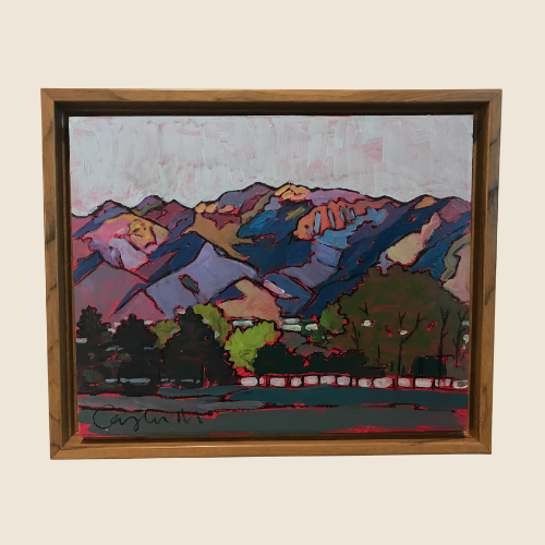 "Storm Mountain Park" - Original Painting - Winter Solstice Art Show