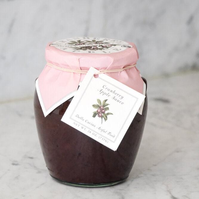 Same recipe as our every popular cranberry conserve, in a large size jar. We love this condiment year round as a pantry staple. It is a thick and rich blend of apples, cranberries, walnuts, red wine and spices.

Ingredients

Cranberries, sugar, apple juice, apples, red wine, walnuts and spice